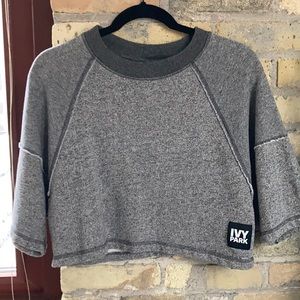 Grey Cropped Shirt